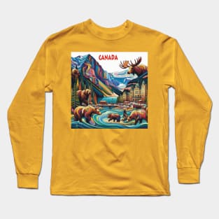 Visit Canada eh . Long Sleeve T-Shirt